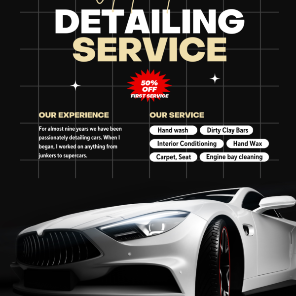 Luxury Car Detailing Service Premium DigiMark